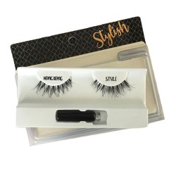 Natural Hair Lashes In Hong Kong Style سيت رموش شعر طبيعي هونكونغ استايل  مع لاصق