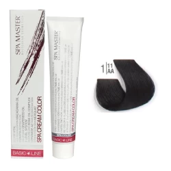 صبغة شعر مع اوكسجين 20 Vol - لون أسود مزرق صبغ Hair Colour Cream- Blue Black -