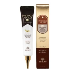 كريم العين الذهبي بمستخلص الحلزون 40 مل Snail Mucus Gold 24K Eye Cream Whitening Anti-Wrinkle 40ml