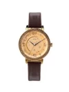 ساعة نسائية من جوليوس الكورية JA-807 دائرية ذهبي سير جلد جوزي مينا ذهبية JULIUS Watch JA-807 for Women - Analog, Leather - Brown