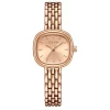 ساعة نسائية من جوليوس الكورية مربعة ذهبي سير ستيل ستيل ذهبي مع مينا ذهبي JULIUS Watch JA-1332 for Women - Analog, Stainless Steel - Gold Rose