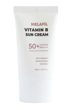 MELAFIL Vitamin B Sun Cream (SPF50+ PA++++) كريم واقي الشمس بفيتامين ب MELAFIL