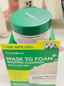 Troubless CLEAR PLUS SMOOTH WHIPPED CLEANSER 80ML منظف مخفوق ناعم كلير بلس 80 مل