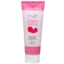 Pure Skin Strawberry Hyaluronic Scrub Foam رغوة مقشر الفراولة والهيالورونيك للبشرة النقية