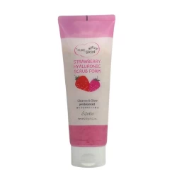 رغوة تقشير البشرة بالفراولة وحمض الهيالورونيك Strawberry Hyaluronic Scrub Foam