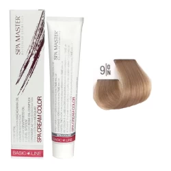 سيت صبغة شعر لون - مجموعة تدرجات الالوان الطبيعية + كريم اوكسجين Spa Master Hair Colour Cream- Naturals +Oxygen 30 Vol Set